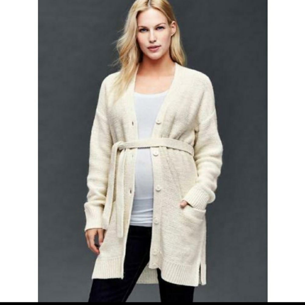 Gap grey tunic cardigan sweater
